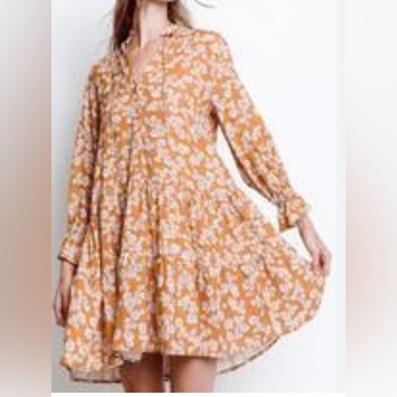 New” Monte the Label Aly Dress-SMALL-rayon-loose comfortable - Picture 1 of 8
